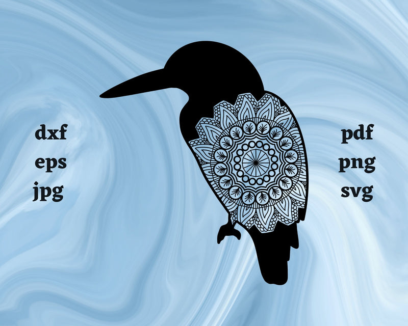 Floral Kookaburra SVG Cut File SVG Northern Light SVG 