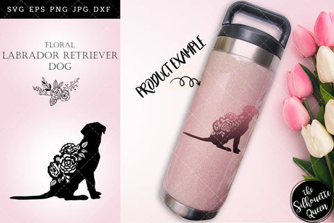 Floral Labrador Retriever Dog svg file for cricut, for silhouette, cut eps, cutting png, cuttable dxf, Instant Download design SVG Loveleen Kaur 