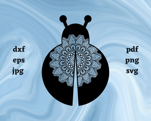 Floral Ladybug SVG Cut File SVG Northern Light SVG 