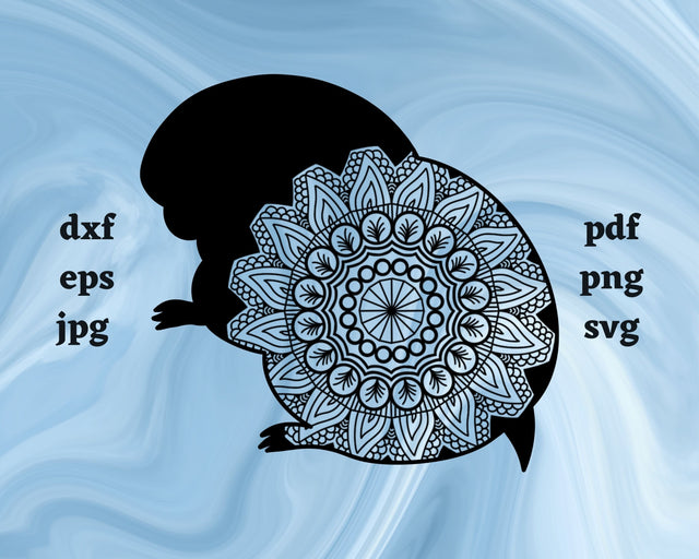 Floral Lemming SVG Cut File SVG Northern Light SVG 