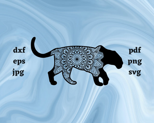 Floral Leopard SVG Cut File SVG Northern Light SVG 