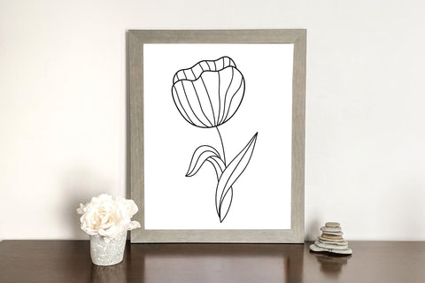 Floral Line Clipart Bundle SVG dapiyupi store 