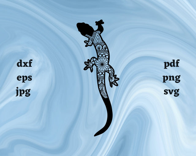 Floral Lizard SVG Cut File SVG Northern Light SVG 