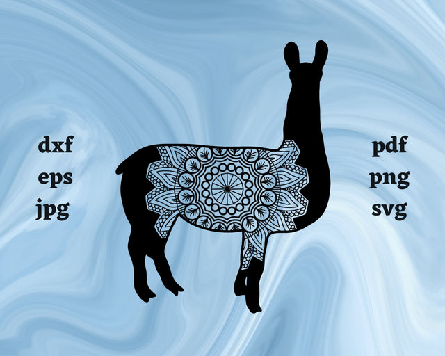 Floral Llama SVG Cut File SVG Northern Light SVG 
