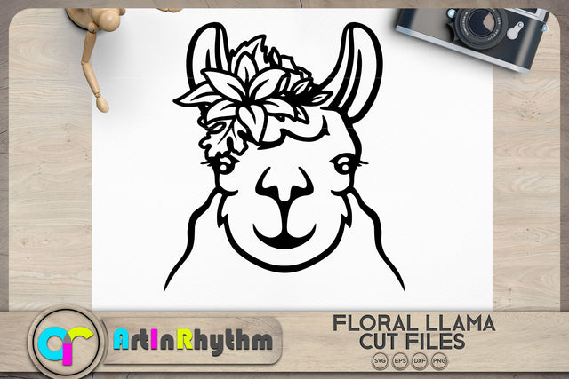 Floral llama svg, Floral animals svg SVG Artinrhythm shop 