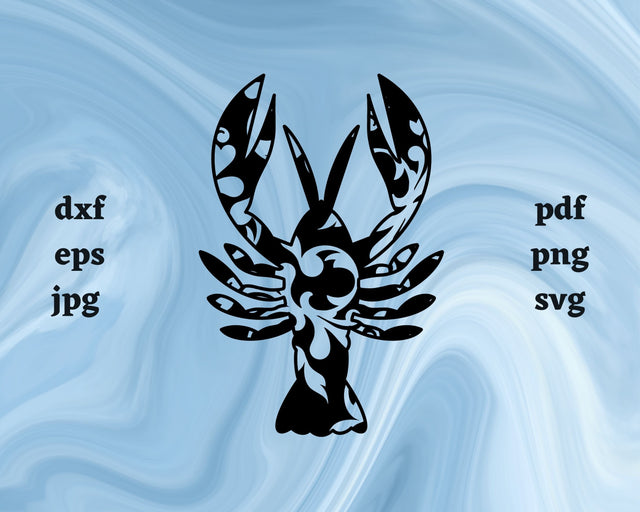 Floral Lobster SVG Cut File SVG Northern Light SVG 