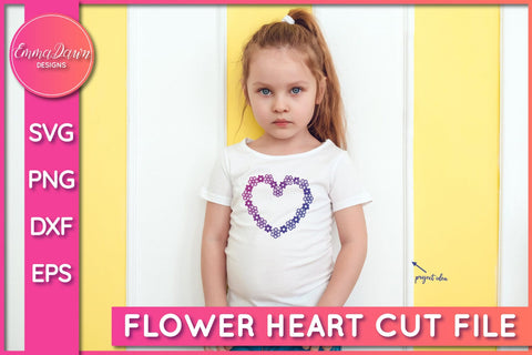 Floral Love Heart SVG SVG Emma Dawn Designs 
