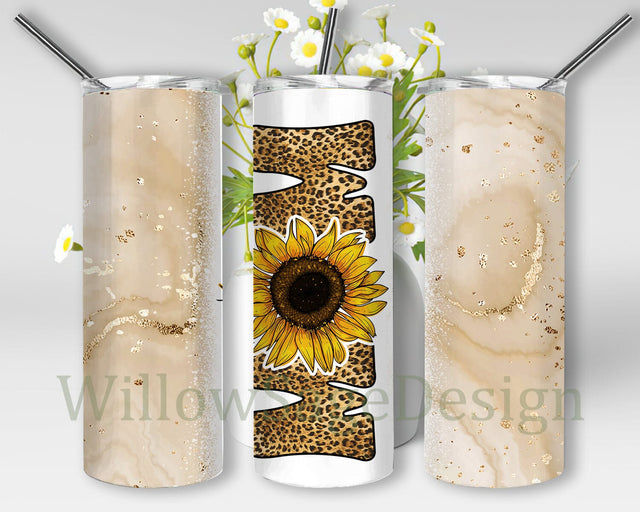 Floral Mama 20oz Skinny Tumbler Png, Mothers Day Gift For Mama, Sunflower Mom Tumbler, Leopard Glitter Mom Png, Mothers Day Png Sublimation WillowSageDesign 