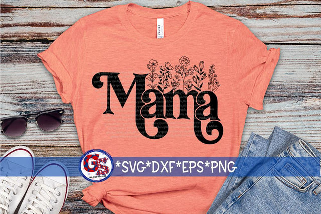 Floral Mama PNG for Sublimation Sublimation Greedy Stitches 