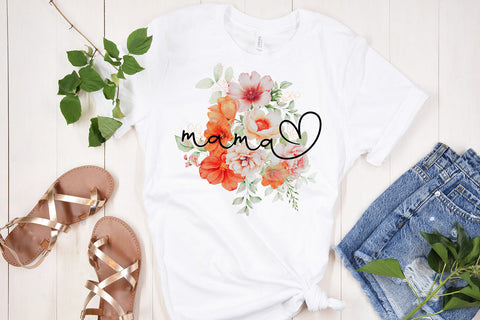 Floral Mama Sublimation Design I Mothers Day Sublimation Sublimation Happy Printables Club 