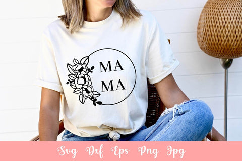 Floral Mama SVG File Free For Commercial Use SVG Sintegra 