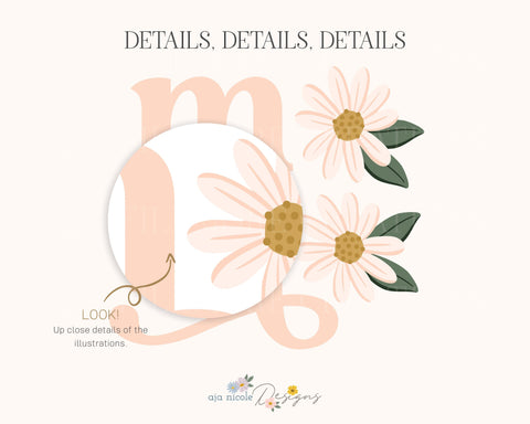Floral Mama SVG SVG Aja Nicole Designs 