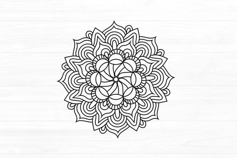 Floral Mandala Design SVG zoellartz 