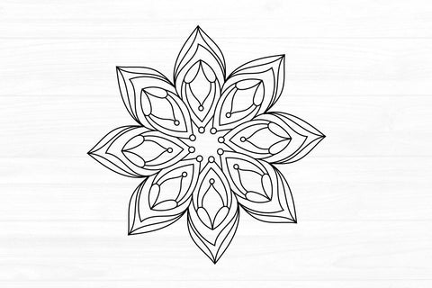 Floral Mandala Design SVG zoellartz 