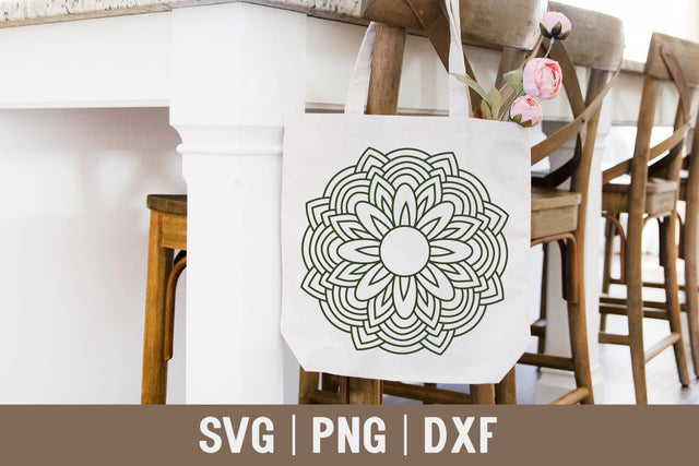 Floral Mandala SVG Cut File SVG Shine Green Art 