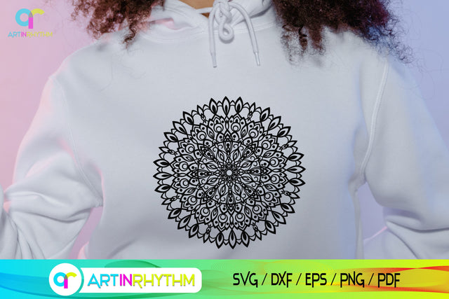 Floral Mandala Svg, Zentangle Svg, Flower Svg, Mandala Svg, Floral Svg SVG Artinrhythm shop 