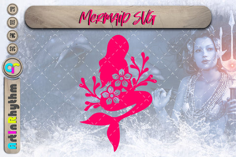 Floral Mermaid svg SVG Artinrhythm shop 