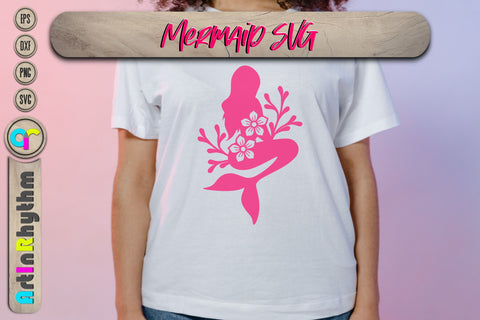 Floral Mermaid svg SVG Artinrhythm shop 