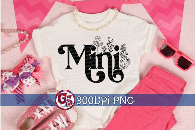 Floral Mini PNG for Sublimation Sublimation Greedy Stitches 