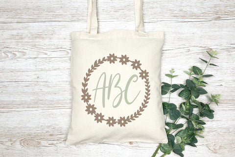 Floral Monogram SVG Cut File SVG zoellartz 