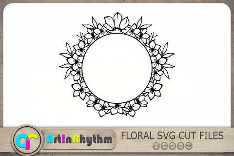 Floral Monograms Svg, Flower Monograms Svg, Frames Svg SVG Artinrhythm shop 