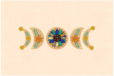 Floral Moon Phase Sublimation Sublimation Jagonath Roy 