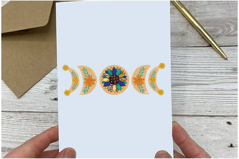 Floral Moon Phase Sublimation Sublimation Jagonath Roy 