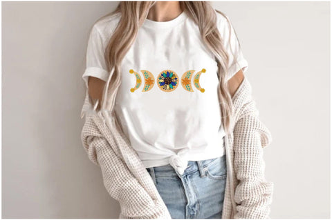 Floral Moon Phase Sublimation Sublimation Jagonath Roy 