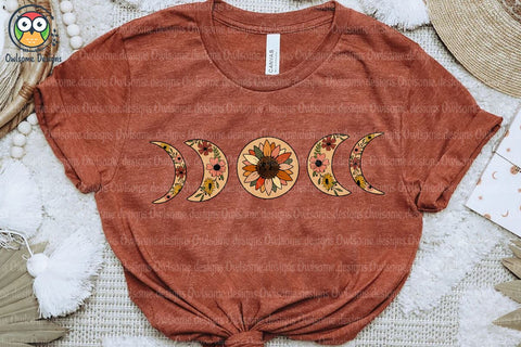 Floral Moon Phase Sublimation Sublimation LAM HOANG THUY 