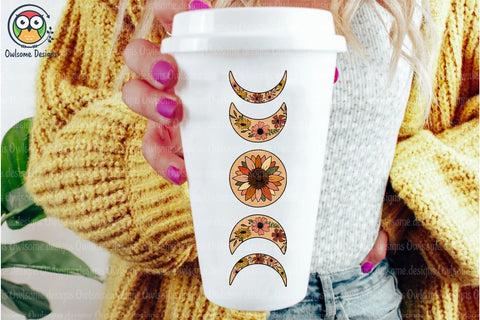 Floral Moon Phase Sublimation Sublimation LAM HOANG THUY 