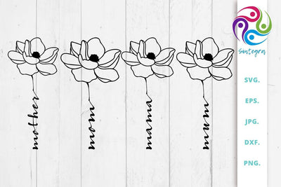 Floral Mother SVG File SVG Sintegra 