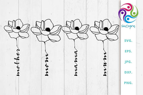 Floral Mother SVG File SVG Sintegra 