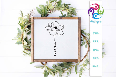 Floral Mother SVG File SVG Sintegra 