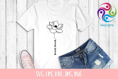 Floral Mother SVG File SVG Sintegra 