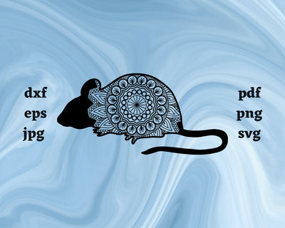 Floral Mouse SVG Cut File SVG Northern Light SVG 