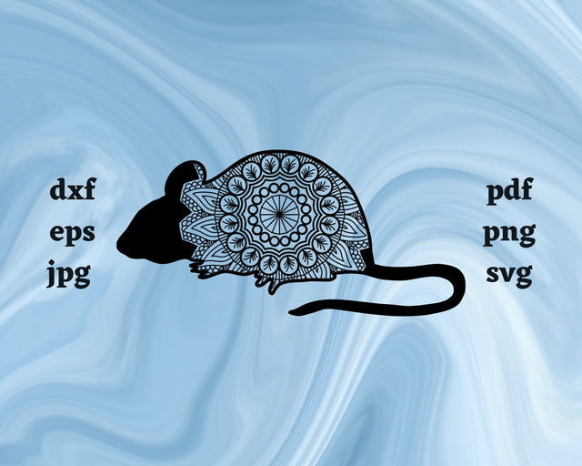 Floral Mouse SVG Cut File SVG Northern Light SVG 