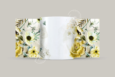Floral Mug Wrap, Add Your Name Mug Design, Flower Sublimation Wrap, 11 & 15 Oz Mug Cricut Press Sublimation Wrap, Mug Gift Idea, Mug Png Sublimation Syre Digital Creations 