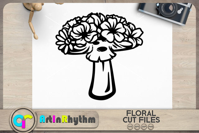 Floral mushroom SVG SVG Artinrhythm shop 