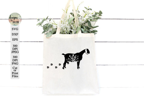 Floral Nubian Goat SVG SVG Designs by Jolein 