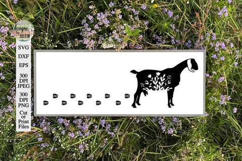 Floral Nubian Goat SVG SVG Designs by Jolein 