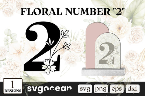 Floral Numbers Svg Bundle SVG SvgOcean 