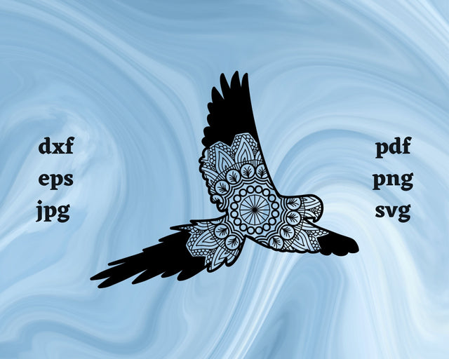 Floral Parrot SVG Cut File SVG Northern Light SVG 