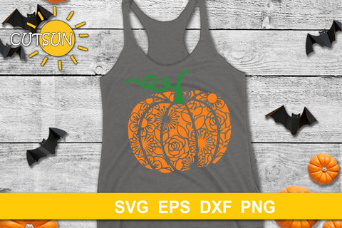 Floral pattern Pumpkin SVG | Floral pumpkin SVG | Fall SVG SVG CutsunSVG 