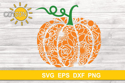 Floral pattern Pumpkin SVG | Floral pumpkin SVG | Fall SVG SVG CutsunSVG 