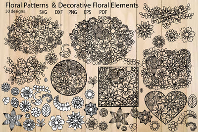 Floral Pattern SVG, FlowerTemplate SVG SVG Yuliya 