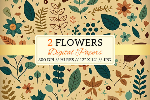 Floral Pattern with Butterflies, Butterfly and Flower Seamless Pattern Digital Pattern FloridPrintables 