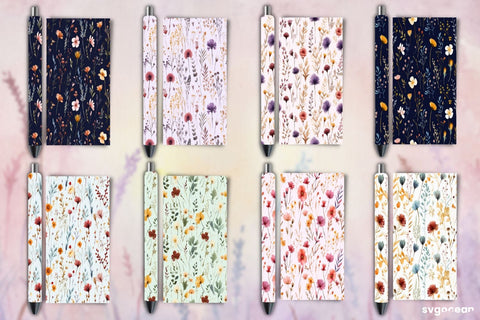 Floral Pen Wraps Bundle | Sublimation Sublimation SvgOcean 