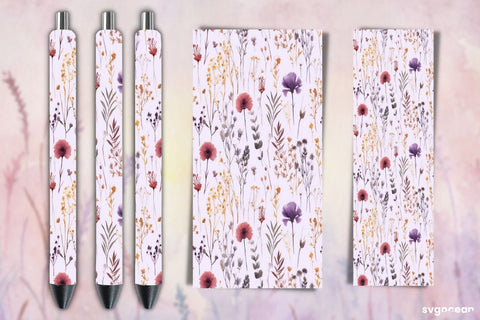 Floral Pen Wraps Bundle | Sublimation Sublimation SvgOcean 