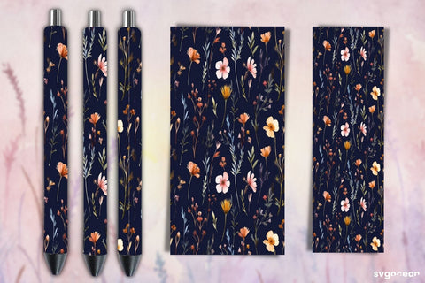 Floral Pen Wraps Bundle | Sublimation Sublimation SvgOcean 