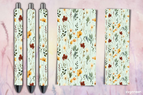 Floral Pen Wraps Bundle | Sublimation Sublimation SvgOcean 